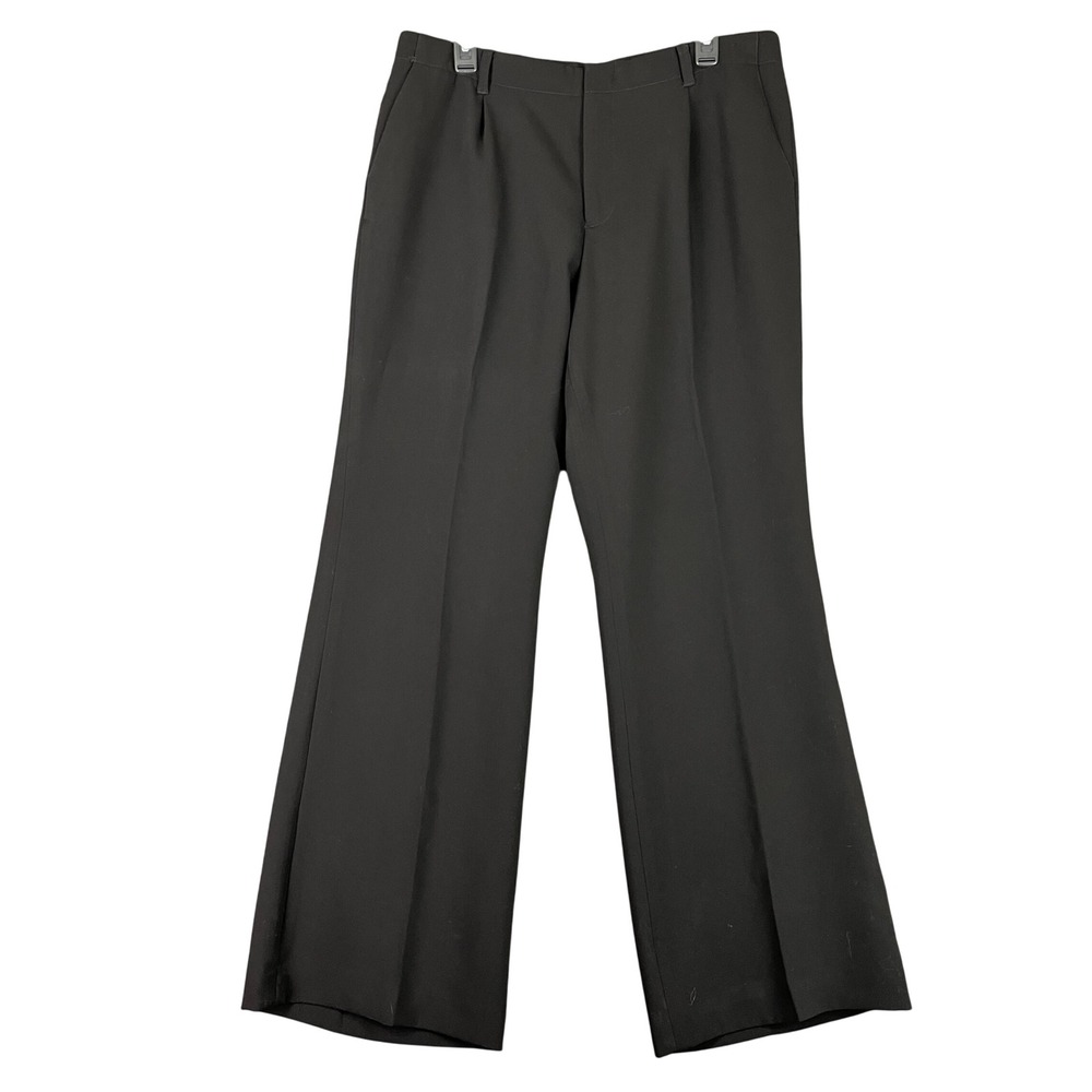 NWT Eddie Bauer Black Wide-Leg Dress Trousers